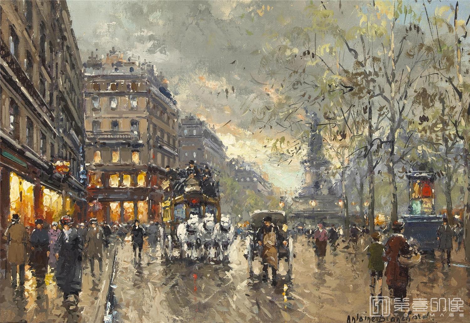 油画-安托万·布兰乍得 Antoine Blanchard作品-063